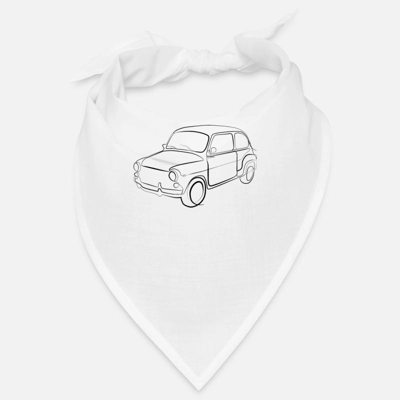 Car Oldtimer - one line drawing Bandana