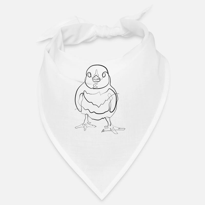Chicks Baby Chicken - one line drawing Bandana