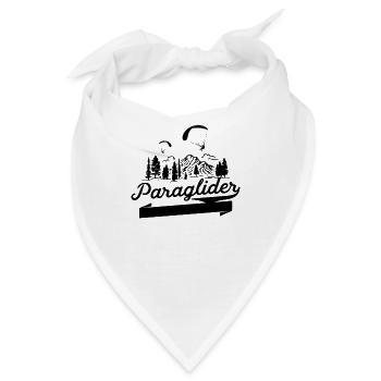 Gleitschirmfliegen Flug Paragliding Para Glider - Bandana - Weiß - Vorne