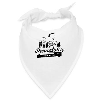 Paragliding Gleitschirmfliegen Glider Para Flug - Bandana - Weiß - Vorne