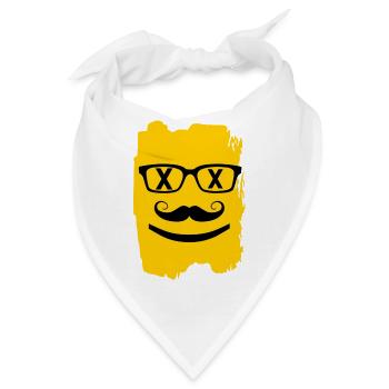 Hipster - Bandana - Weiß - Vorne
