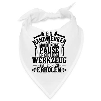 Handwerker - Bandana - Weiß - Vorne
