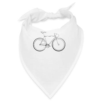 Rennrad Radsport - Bandana - Weiß - Vorne