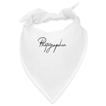 Fotograf - Bandana - Weiß - Vorne