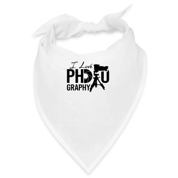 Fotograf - Bandana - Weiß - Vorne
