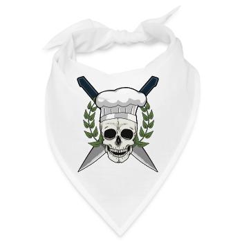 Restaurant Koch Küche kochen Kochkunst Gift Eklig - Bandana - Weiß - Vorne