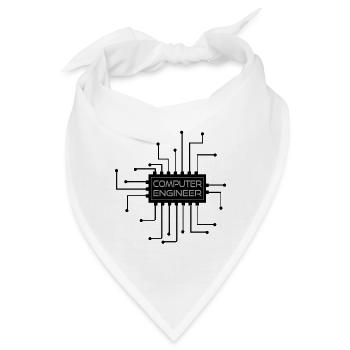 Computer engineer - Computer Ingenieur - Bandana - Weiß - Vorne