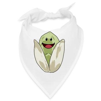 Pistazien Nuss Nüsse Speise Nahrung Vegan - Bandana - Weiß - Vorne