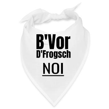 Schwäbisch Spruch Lustig Schwaben Schwäbische Witz - Bandana - Weiß - Vorne