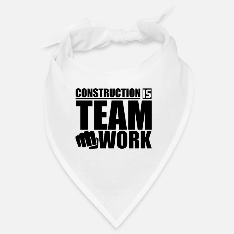 Excavator Construction worker Construction site Construction worker Construction Bandana