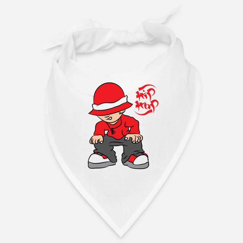 Garçon de hip hop - Bandana - blanc