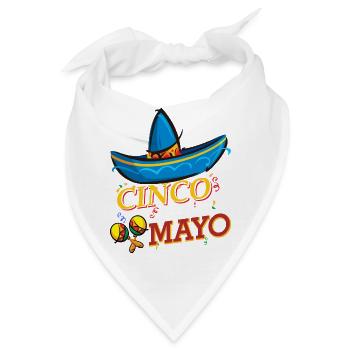 cinco de mayo - 5 de mayo - Bandana - Weiß - Vorne