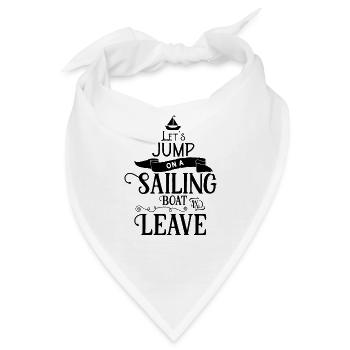 Segelboot Segler Seglerin Segelschule Segeln - Bandana - Weiß - Vorne