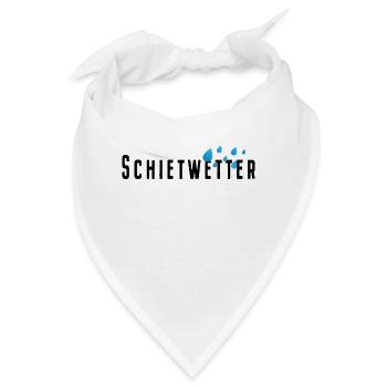 Schietwetter Regen Winter Herbst Hamburg Outdoor - Bandana - Weiß - Vorne