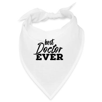 Arztpraxis Praxis Ärztin Doktor Arzt - Bandana - Weiß - Vorne