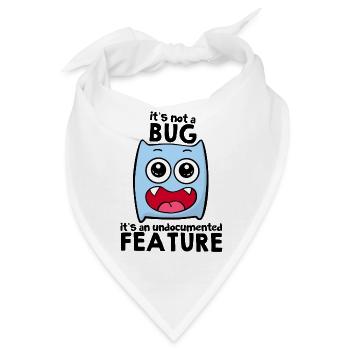 Programmierer - Bandana - Weiß - Vorne