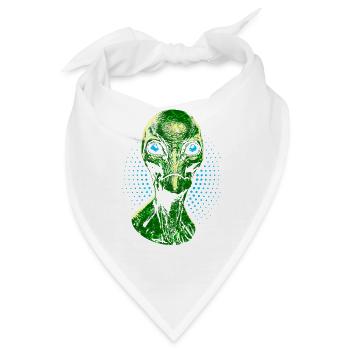 Alien - Bandana - Weiß - Vorne
