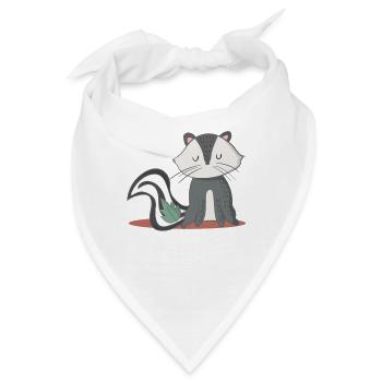 Niedliche Waldkreatur - Bandana - Weiß - Vorne