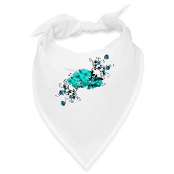 Blume,Blumen,Blütte,Pflanze,Natur,Blumenstrauß, - Bandana - Weiß - Vorne