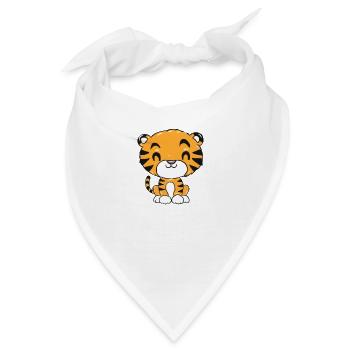 Tiger - Bandana - Weiß - Vorne