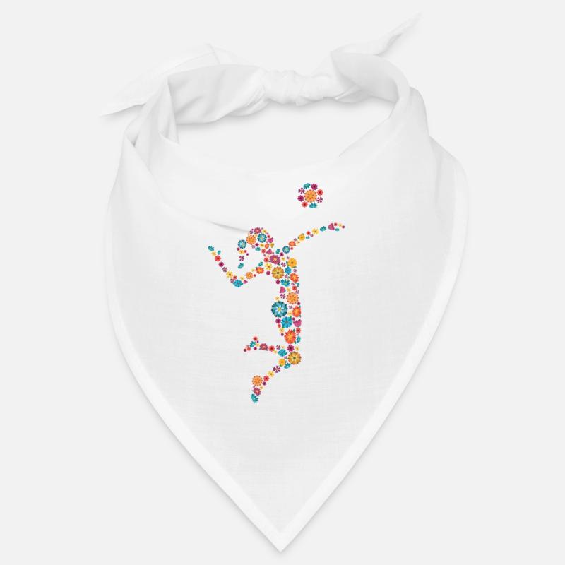 Volleyball Frau oder Mädchen - Bandana - Weiß