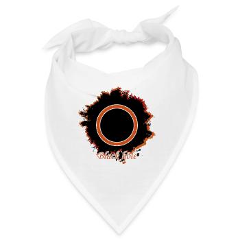 Black hole - Schwarzes Loch - Bandana - Weiß - Vorne