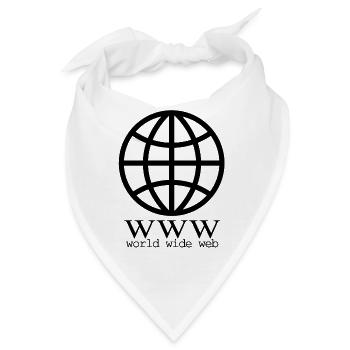 internet globe - Internet Globus - Bandana - Weiß - Vorne