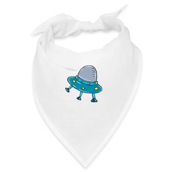Ufo - Bandana - Weiß - Vorne