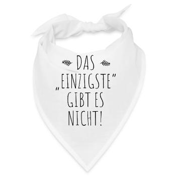 Das Einzigste Gibt Es Nicht Grammatik Germanistik - Bandana - Weiß - Vorne