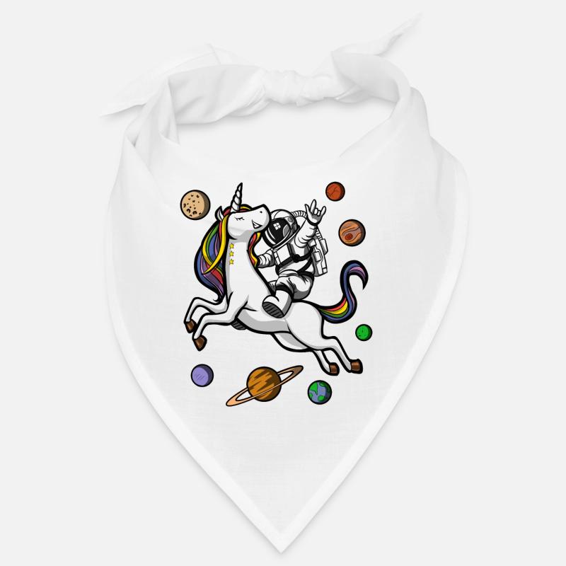 Astronaute spatiale équitation licorne magique Bandana