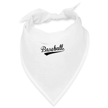 Baseball Baseball Baseball Baseball - Bandana - Weiß - Vorne