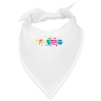 Flöte Querflöte Musiker Geschenke - Bandana - Weiß - Vorne