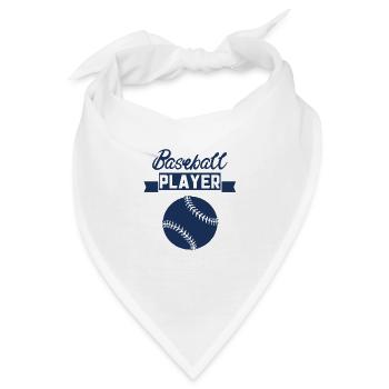 Baseball Baseball Baseball Baseball - Bandana - Weiß - Vorne