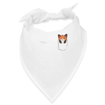 Fuchs in der Tasche - Bandana - Weiß - Vorne