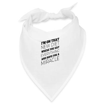 lustige gym sprüche geschenk shirt - Bandana - Weiß - Vorne