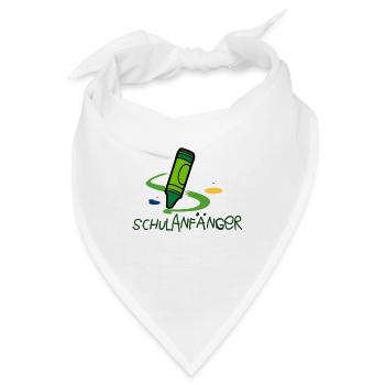 Schulanfänger - Bandana - Weiß - Vorne