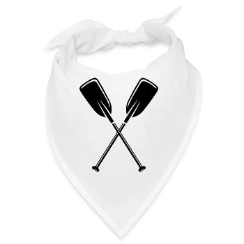 2 Paddel - Bandana - Weiß - Vorne