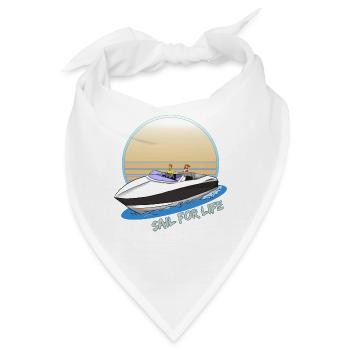 Motorboot - Bandana - Weiß - Vorne