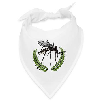 Insekten Mücke Stechmücke Sieger Lorbeerkranz - Bandana - Weiß - Vorne