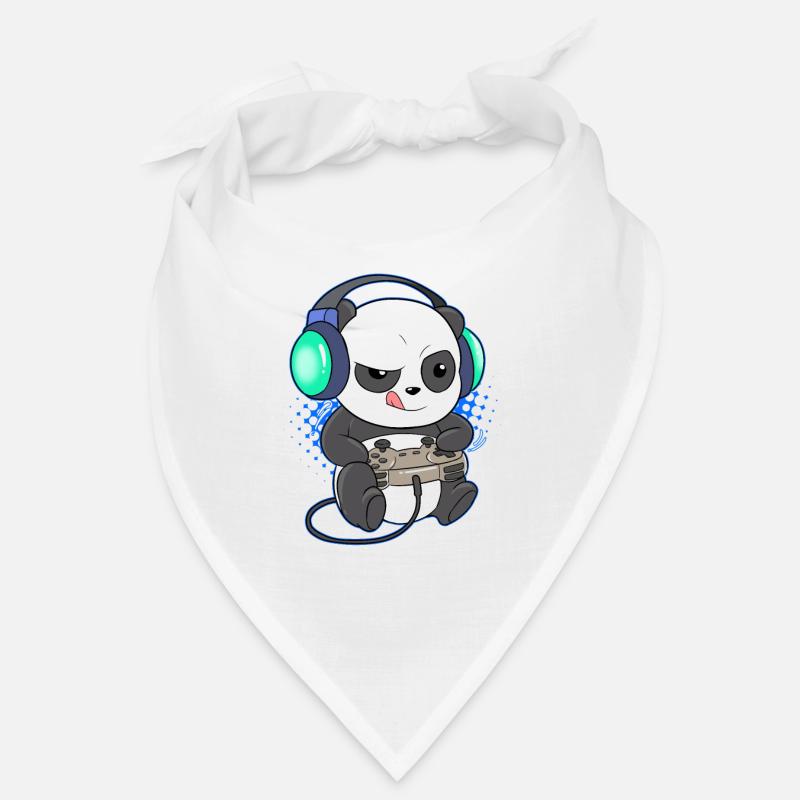 Panda Bär Gaming Videospiel Gamer Computer Konsole Bandana