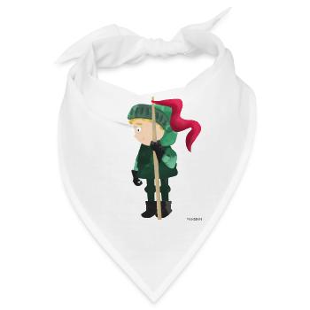 Ritter Burg Königreich Prinzessin Drache Geschenk - Bandana - Weiß - Vorne
