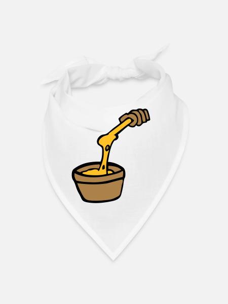 aligot fromage fondue cuisine française Cantal - Bandana - blanc - Devant