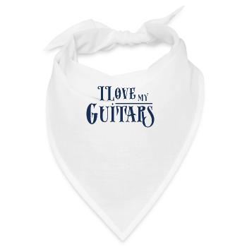 Gitarre Gitarre Gitarre Gitarre - Bandana - Weiß - Vorne