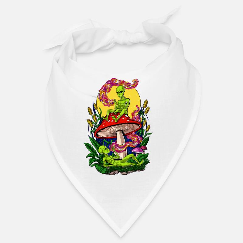 Aliens Magic Mushrooms Psychedelic Shrooms Bandana
