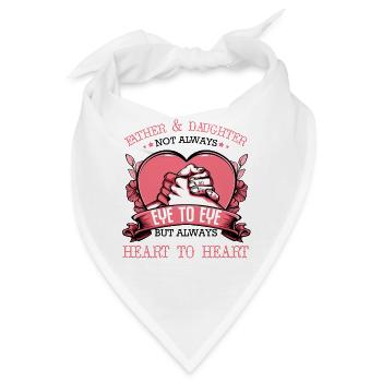 Vater und Tochter - Bandana - Weiß - Vorne