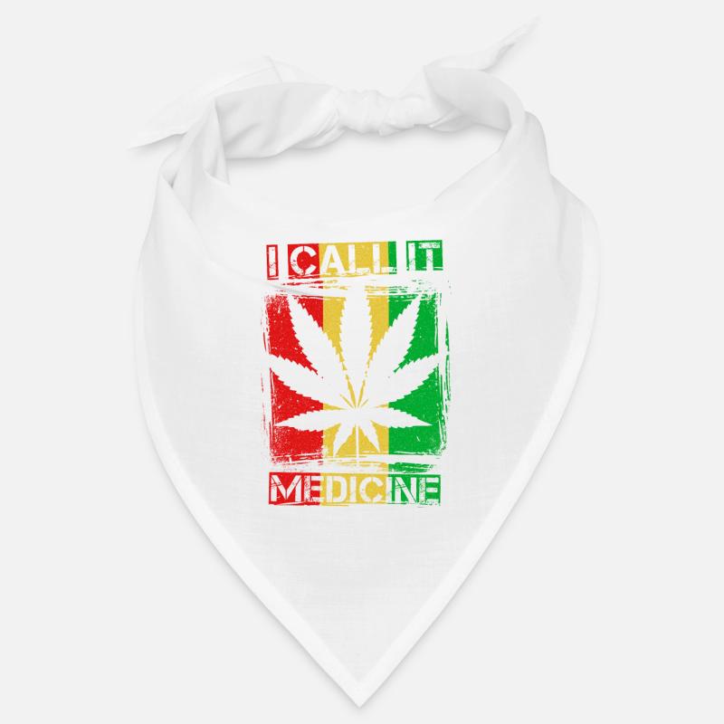 Weed Hanf Hippie Retro THC 420 Geschenk Bandana