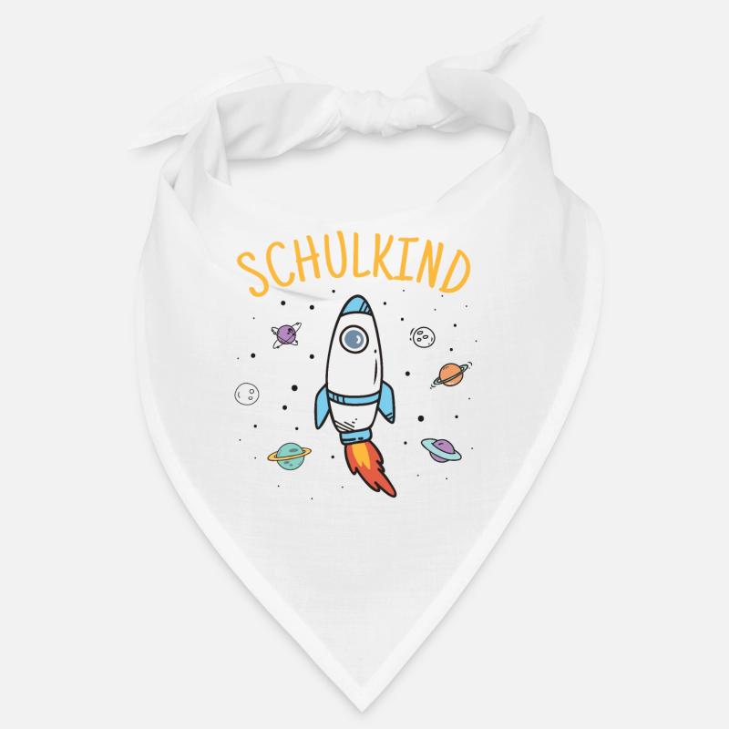 Schulkind Rakete Geschenkidee Schulanfang Schule Bandana