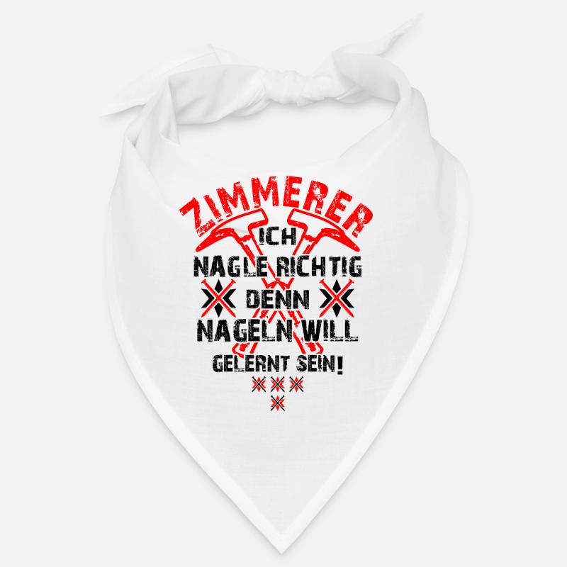 Zimmerer Hammer Baustelle Bauarbeiter Bandana