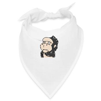 Gorilla - Bandana - Weiß - Vorne