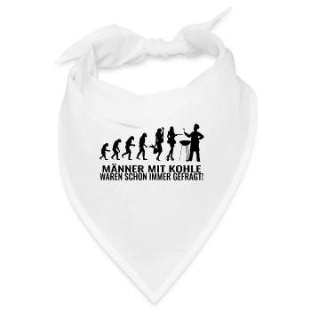 Grillen, Kohle, Grillmeister, Lustiges Geschenk - Bandana - Weiß - Vorne